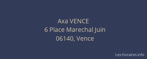 Axa VENCE