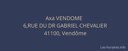 Axa VENDOME