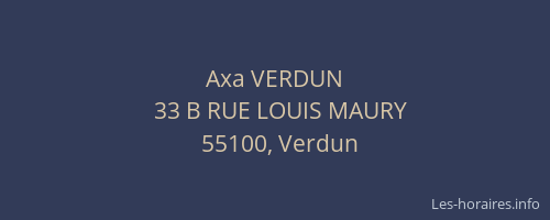 Axa VERDUN