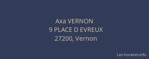 Axa VERNON