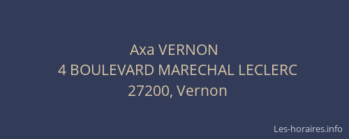 Axa VERNON
