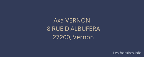 Axa VERNON