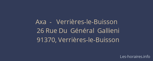 Axa  -   Verrières-le-Buisson