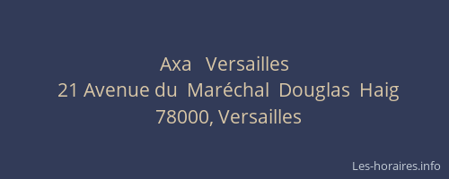 Axa   Versailles