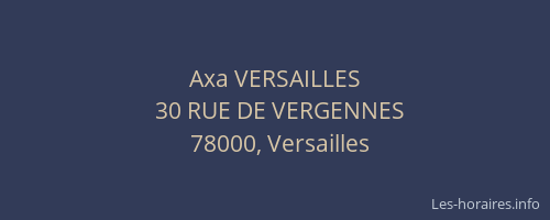 Axa VERSAILLES