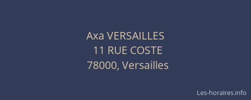 Axa VERSAILLES