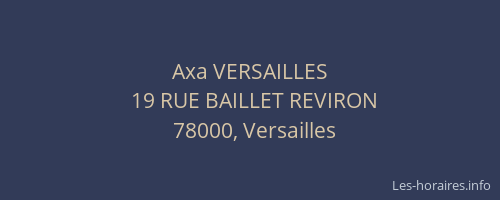 Axa VERSAILLES