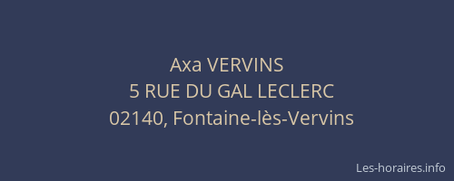 Axa VERVINS