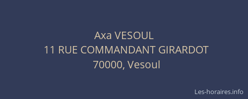 Axa VESOUL