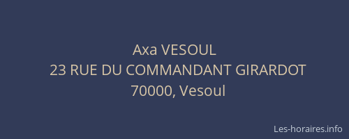 Axa VESOUL