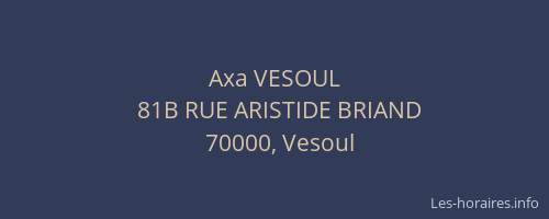 Axa VESOUL