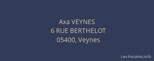 Axa VEYNES