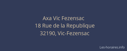 Axa Vic Fezensac