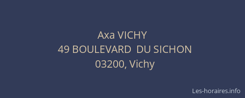 Axa VICHY