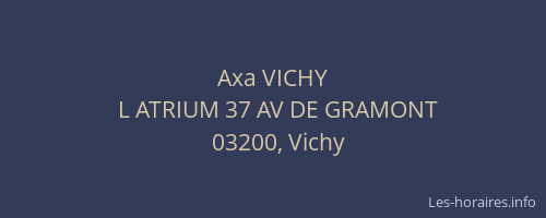 Axa VICHY