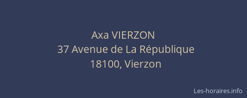 Axa VIERZON