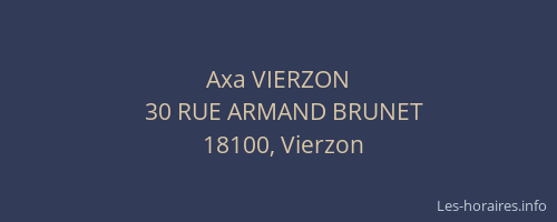 Axa VIERZON
