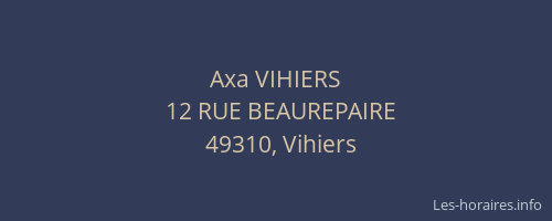 Axa VIHIERS