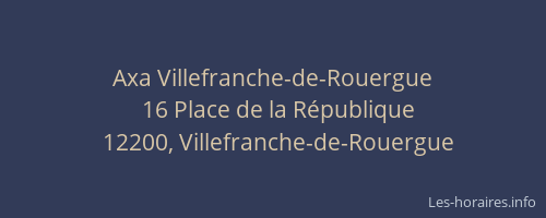 Axa Villefranche-de-Rouergue