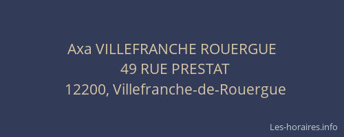 Axa VILLEFRANCHE ROUERGUE