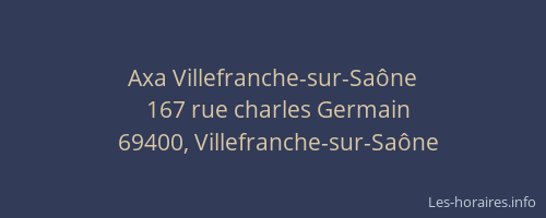 Axa Villefranche-sur-Saône