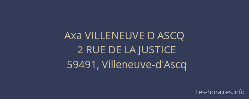 Axa VILLENEUVE D ASCQ