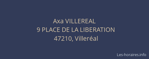 Axa VILLEREAL