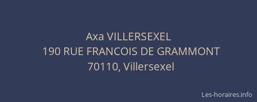 Axa VILLERSEXEL
