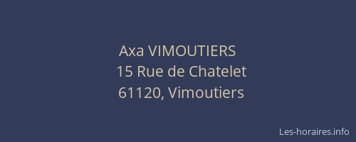 Axa VIMOUTIERS