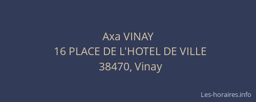 Axa VINAY