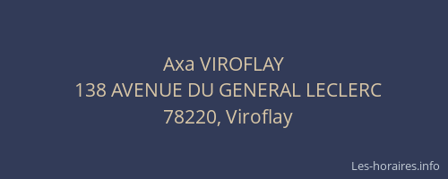 Axa VIROFLAY
