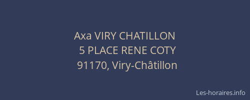 Axa VIRY CHATILLON