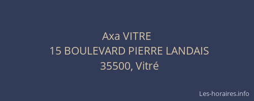 Axa VITRE
