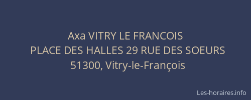 Axa VITRY LE FRANCOIS