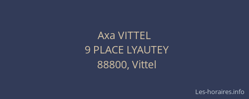 Axa VITTEL