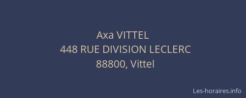 Axa VITTEL