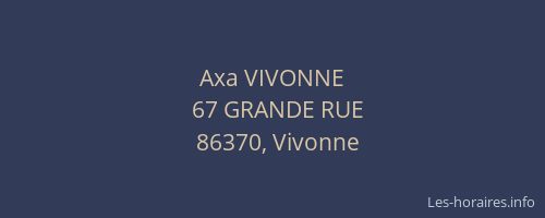 Axa VIVONNE