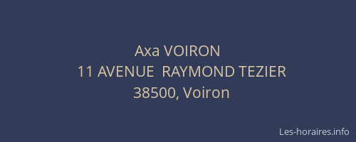 Axa VOIRON