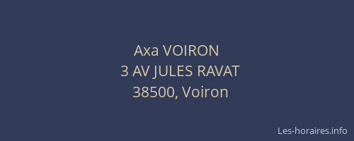 Axa VOIRON