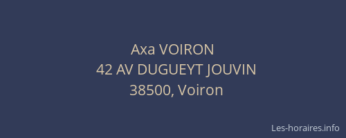 Axa VOIRON
