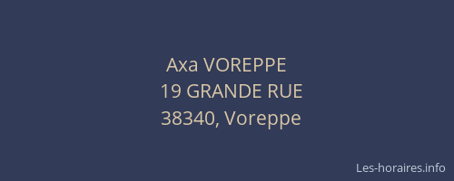 Axa VOREPPE