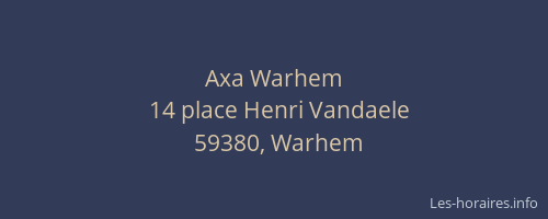 Axa Warhem