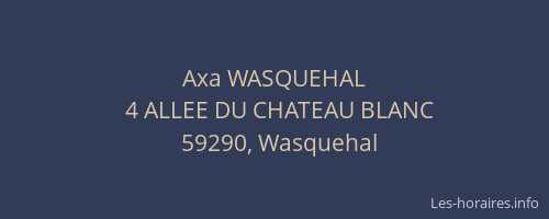 Axa WASQUEHAL