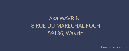 Axa WAVRIN