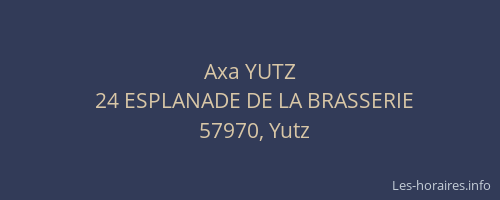 Axa YUTZ