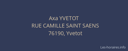 Axa YVETOT