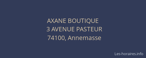 AXANE BOUTIQUE