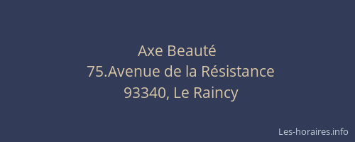 Axe Beauté