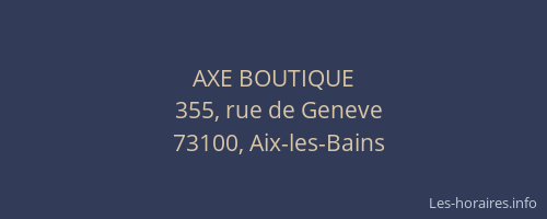 AXE BOUTIQUE