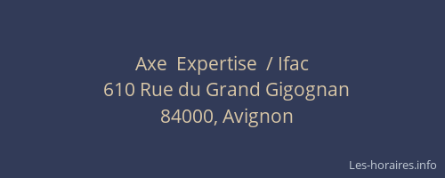 Axe  Expertise  / Ifac